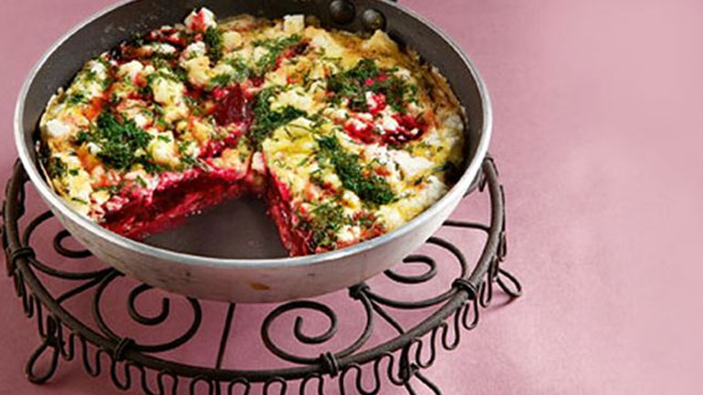 Μία ξεχωριστή γεύση: Ομελέτα με παντζάρια